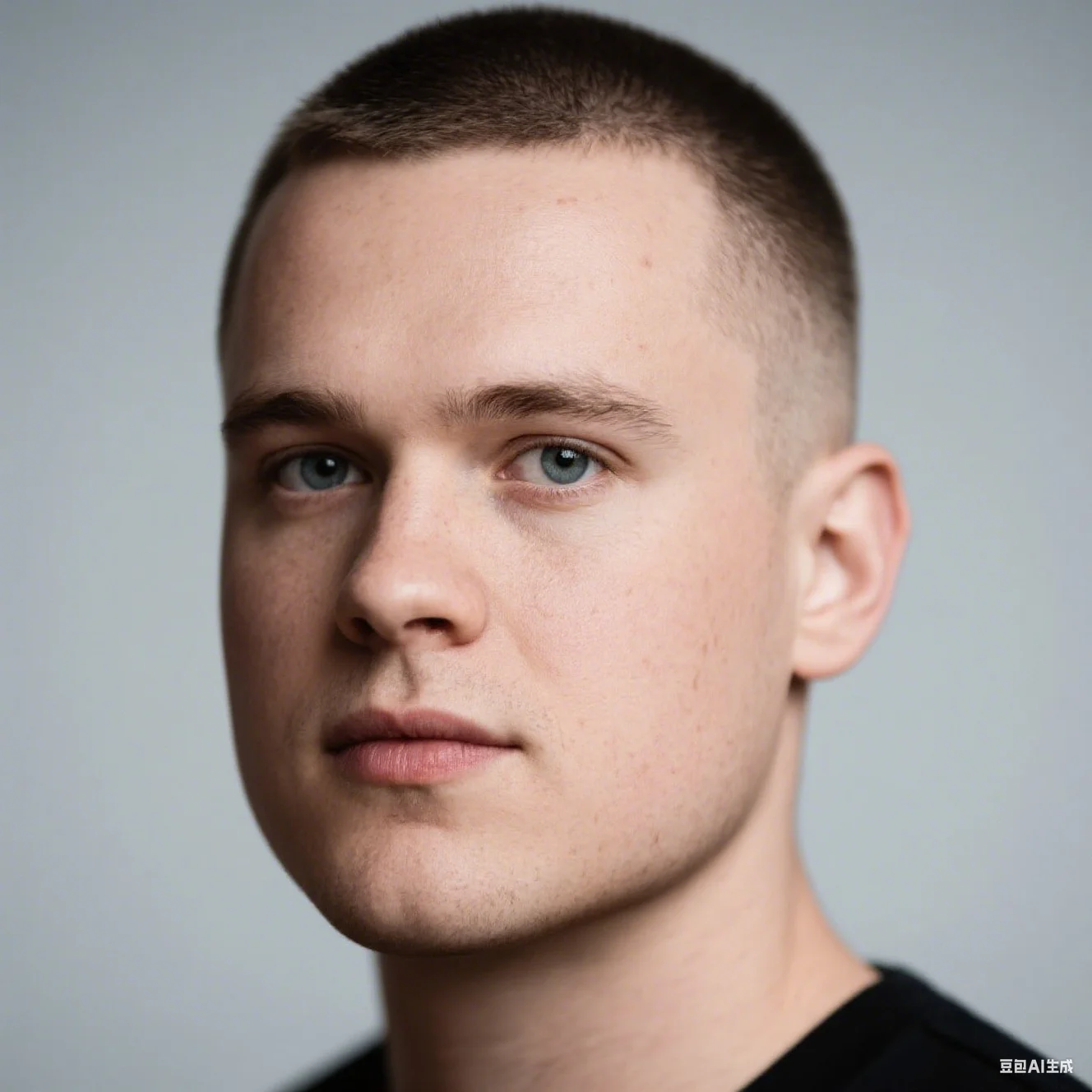 Buzz Cut for Round Faces