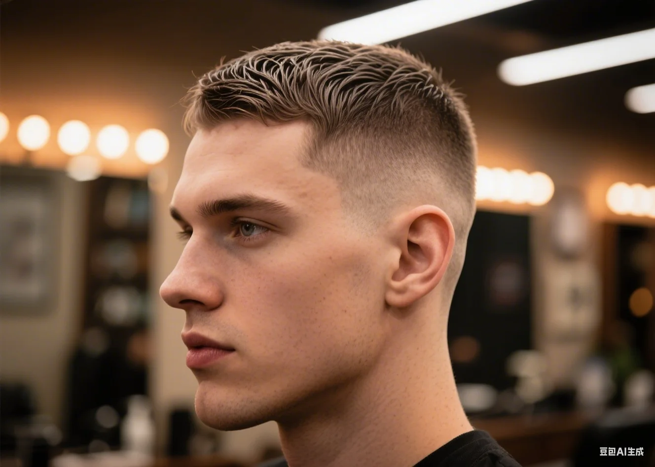 Textured Crew Cut - popular haircuts and gents hair style